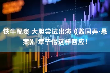 铁牛配资 大胆尝试出演《酱园弄·悬案》 章子怡这样回应！